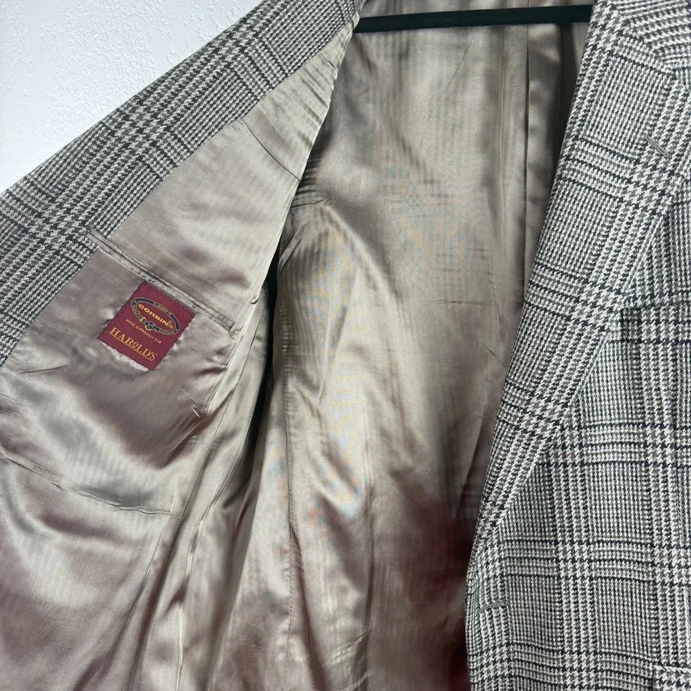 Vintage Eclectic Grandpa Corbin Harolds Glen Plaid Sport Coat Blazer Made in USA - Picture 9 of 11